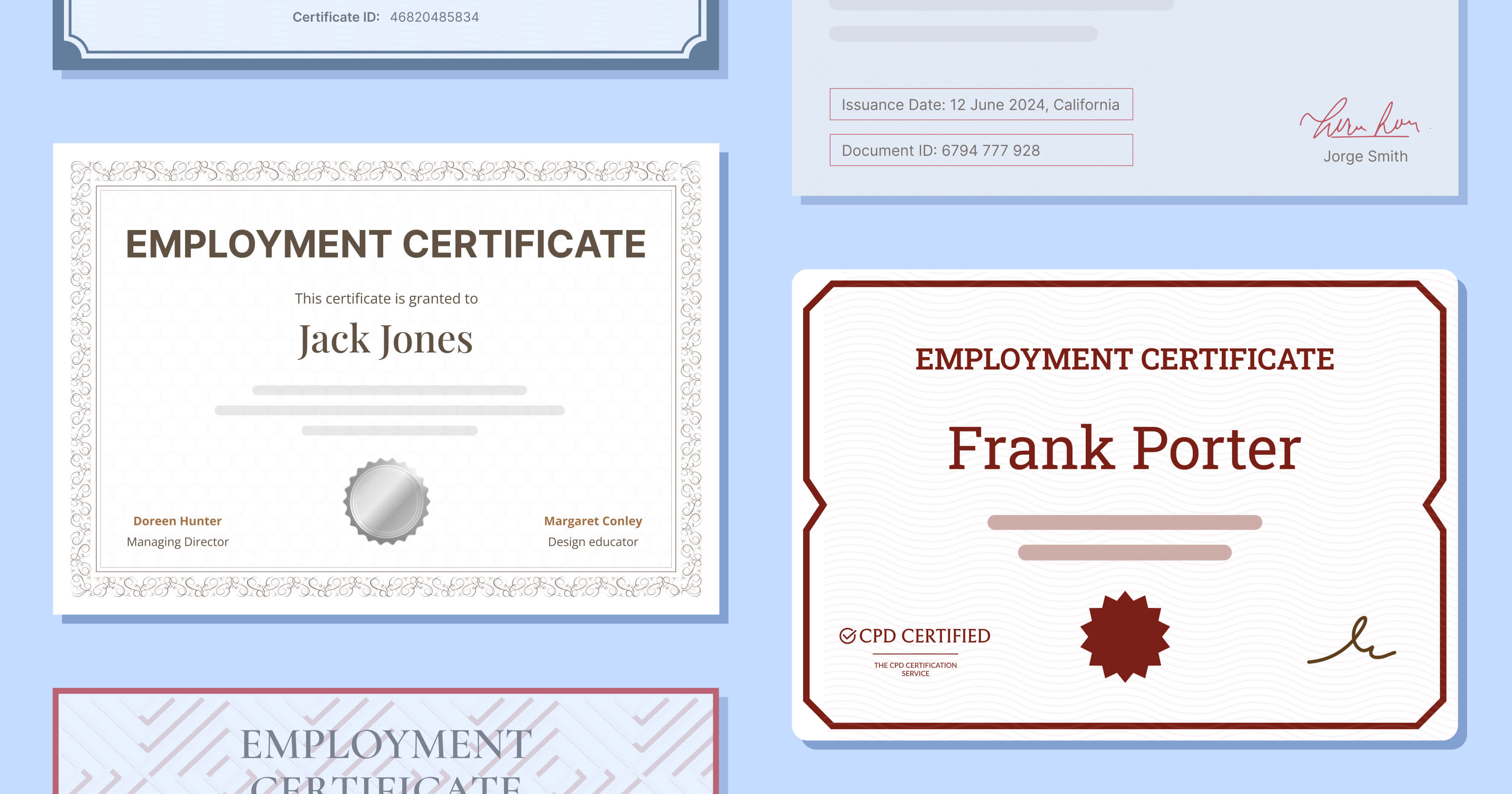 Overseas Employment Compliance Certificate